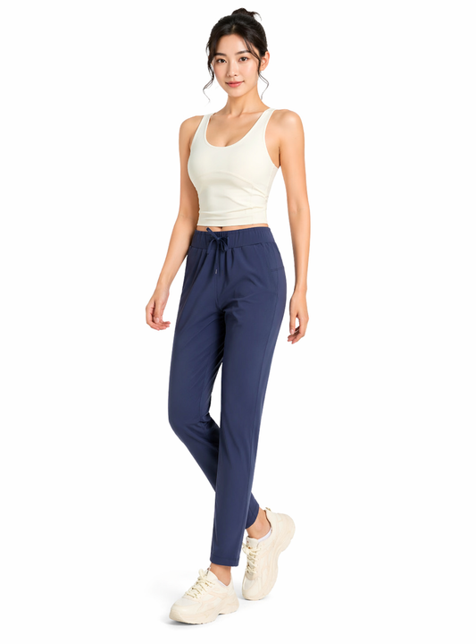 Drawstring Cropped Trousers