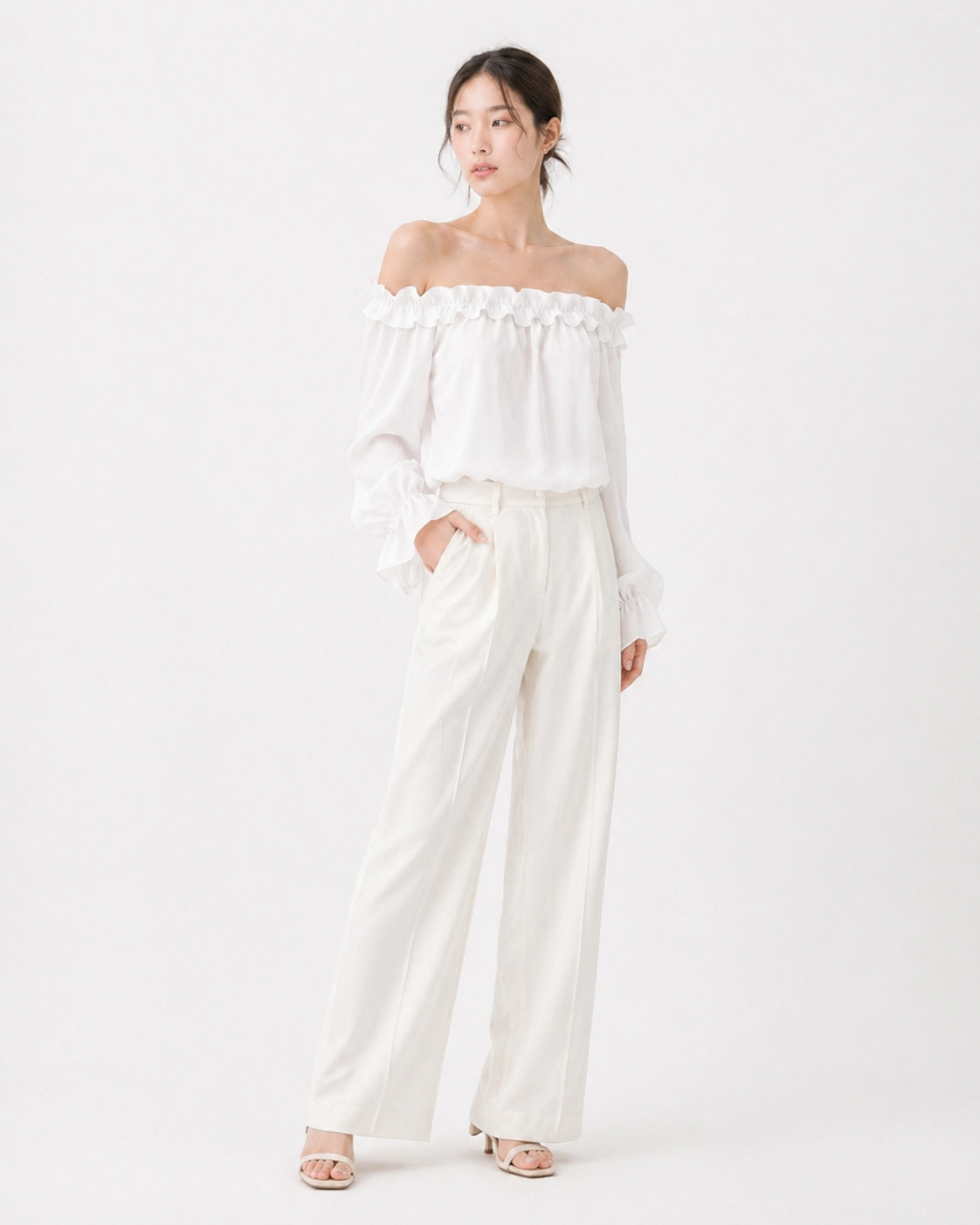 Ruffle Off-Shoulder Blouse