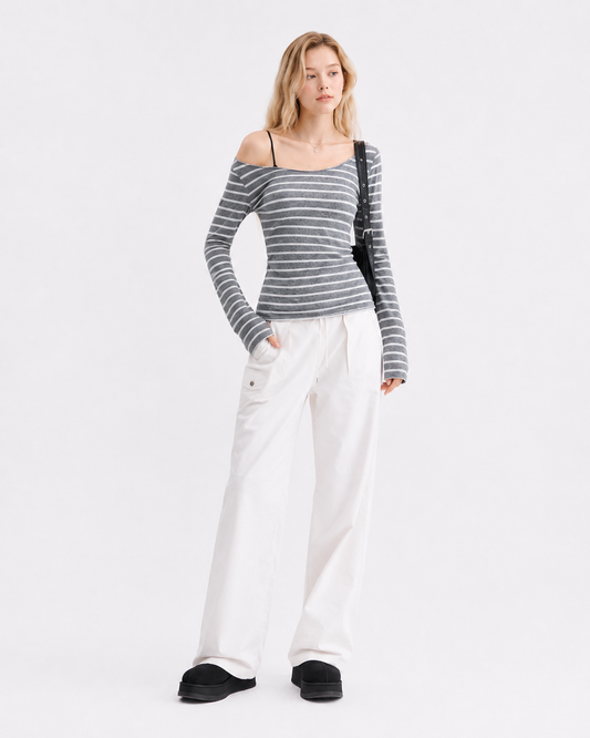 Striped Layered Long Sleeve Top