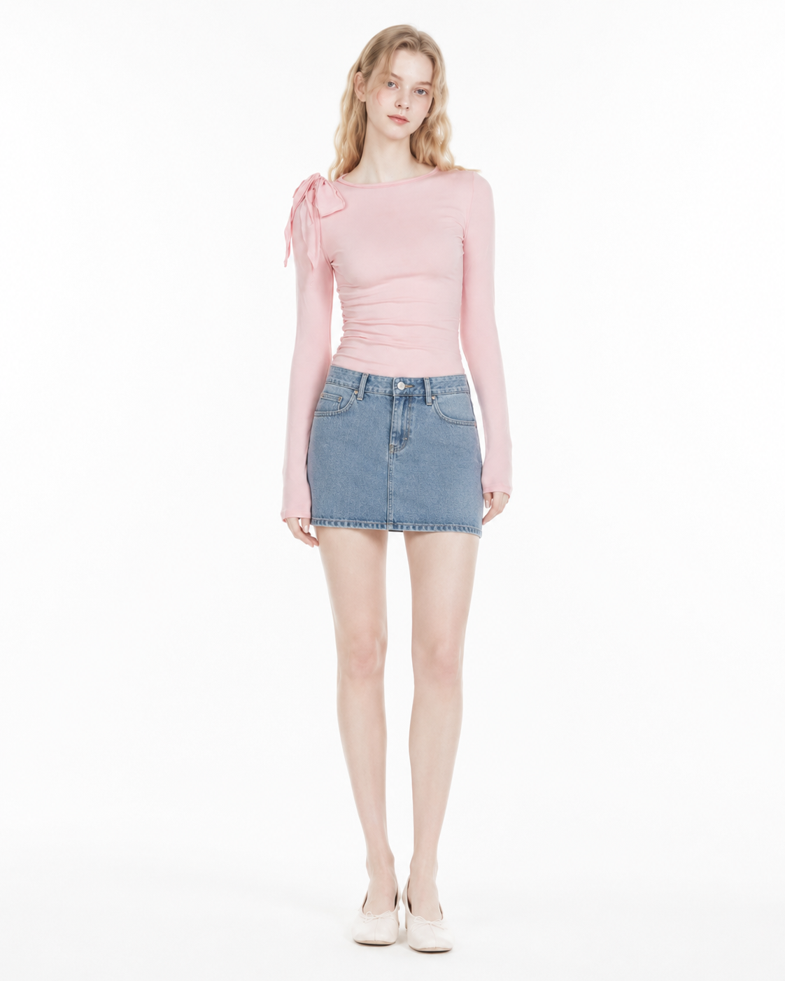 Lace-Up Long Sleeve Top