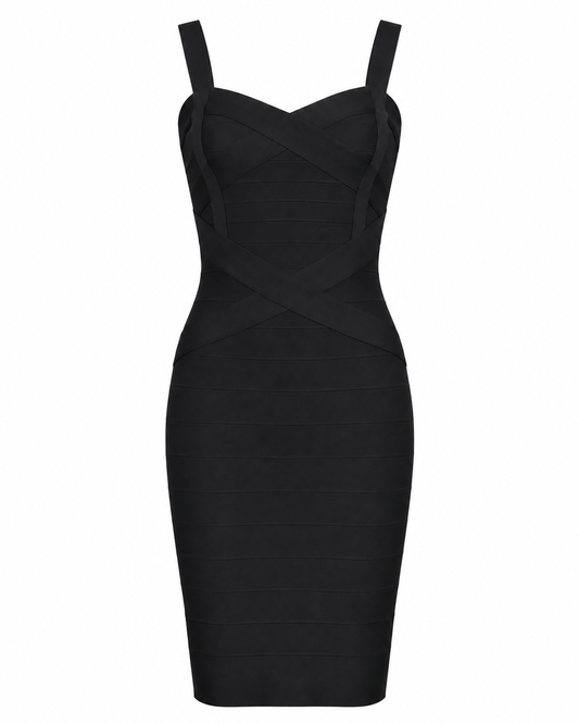 Why a Structured Halter Mini Dress Black Belongs in Every Going-Out Wardrobe product image