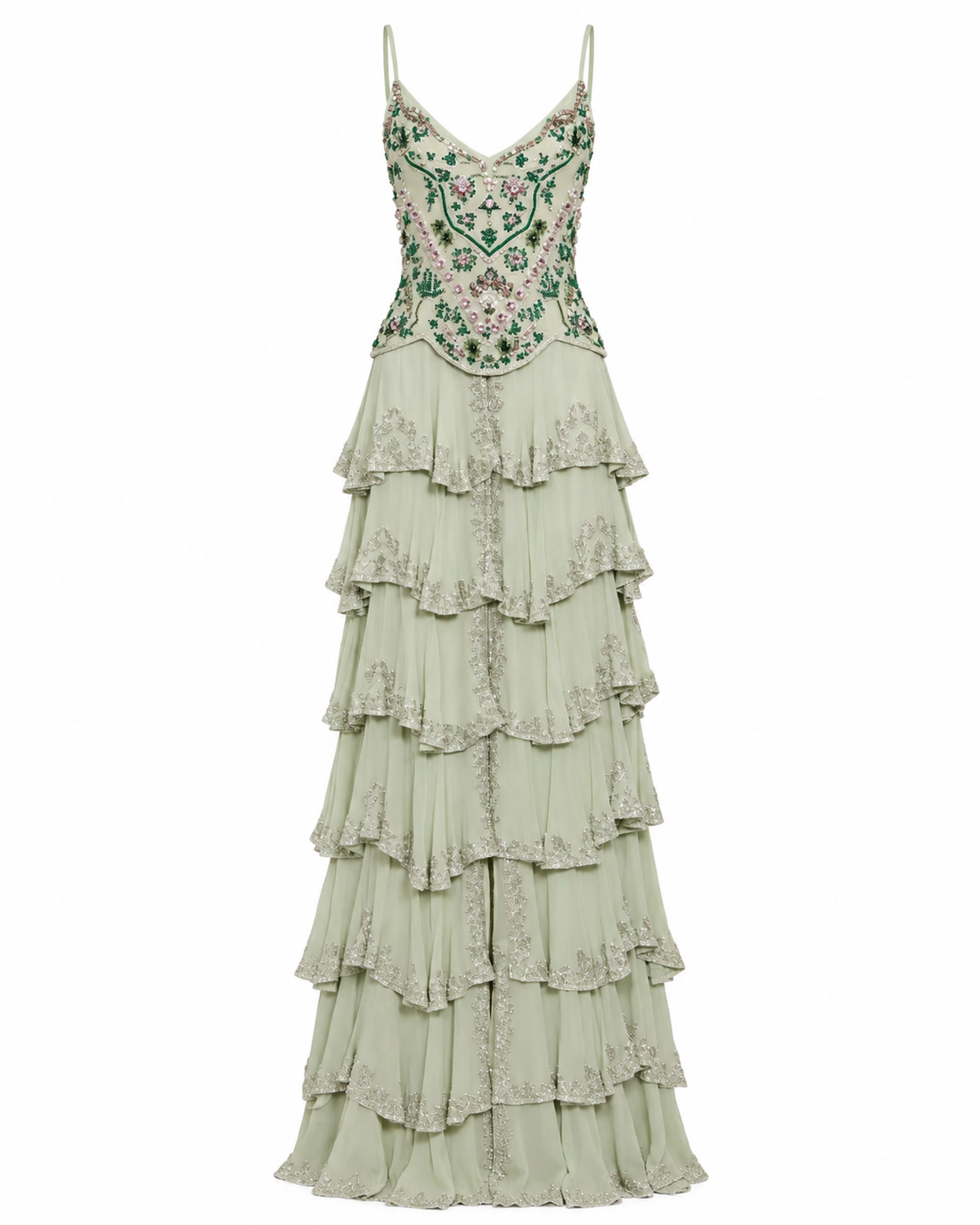 Moonlit Maxi Dress Sage: The Formal Evening Dress Worth Planning Ahead For product image
