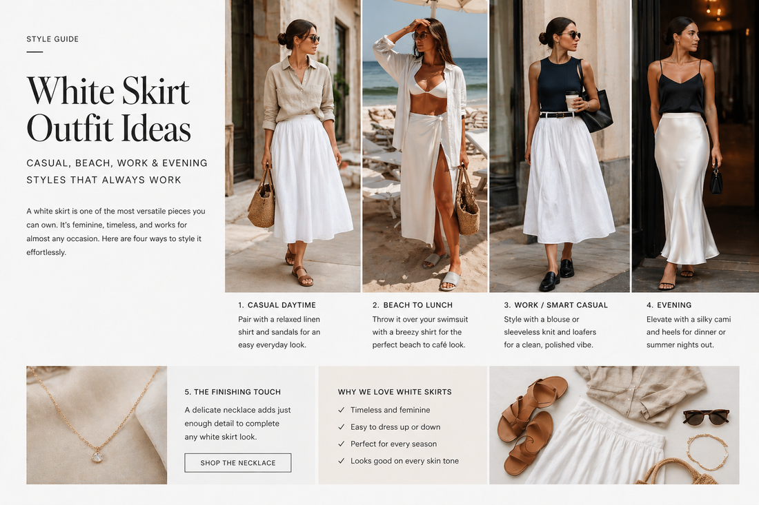 White Skirt Summer Outfits That Actually Work in Real Life