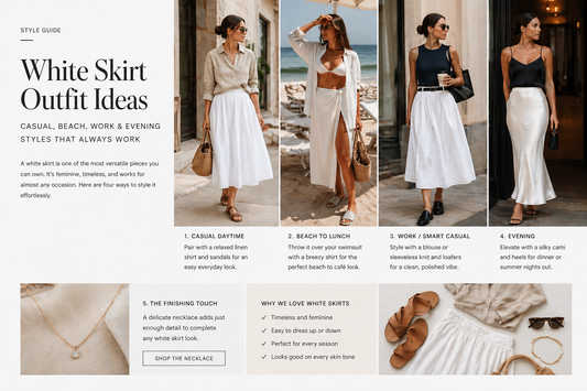 White Skirt Summer Outfits That Actually Work in Real Life