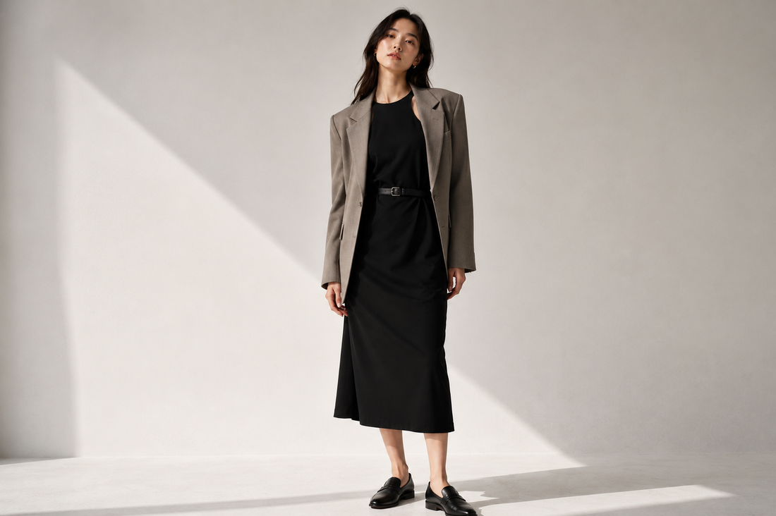 7 Simple Everyday Outfits with a Black Dress