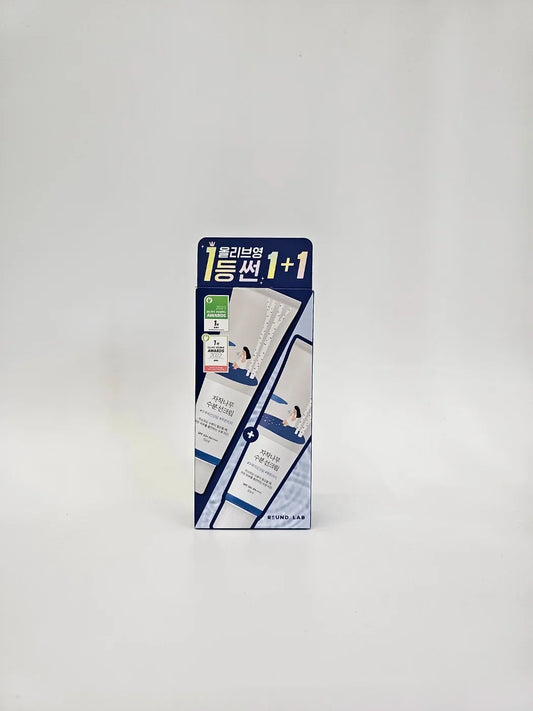 Round Lab Birch Juice Moisturizing Sunscreen 50ml Duo Set with SPF50+ PA++++ displayed against a clean background, highlighting its hydrating K-Beauty formula