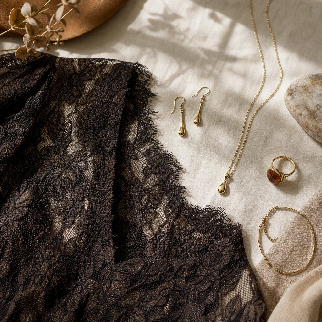 Jewelry to Wear with a Lace Dress This Fall (Styled by Neckline) product image