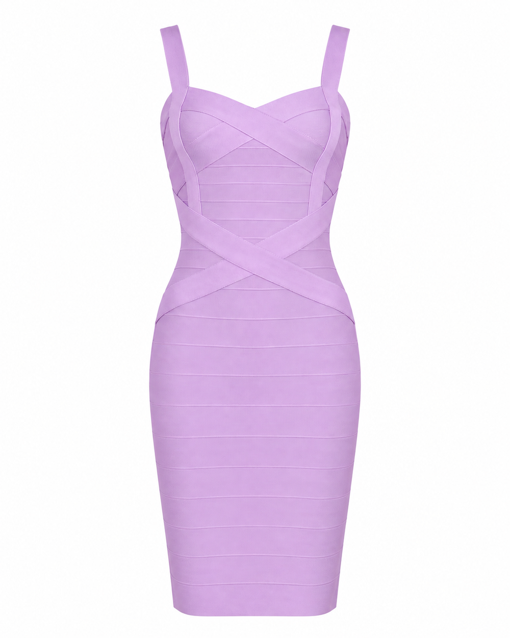 Structured Halter Mini Dress Lavender