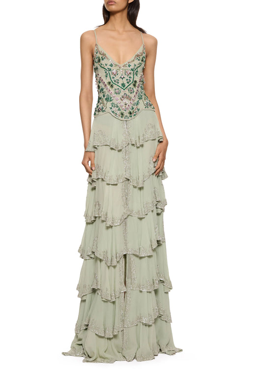 Moonlit Maxi Dress Sage