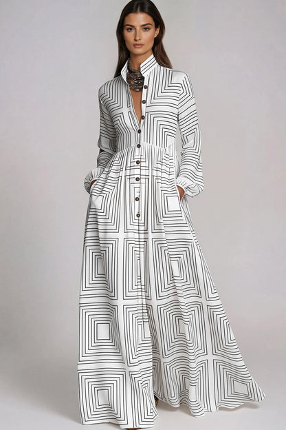 Fizza Ivory Garden Ruched Maxi Dress