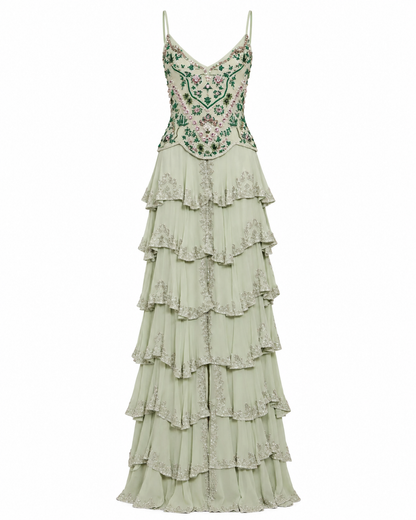 Moonlit Maxi Dress Sage