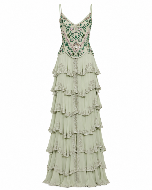 Moonlit Maxi Dress Sage
