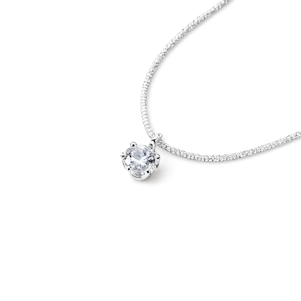 Moissanite Solitaire Chain Anklet