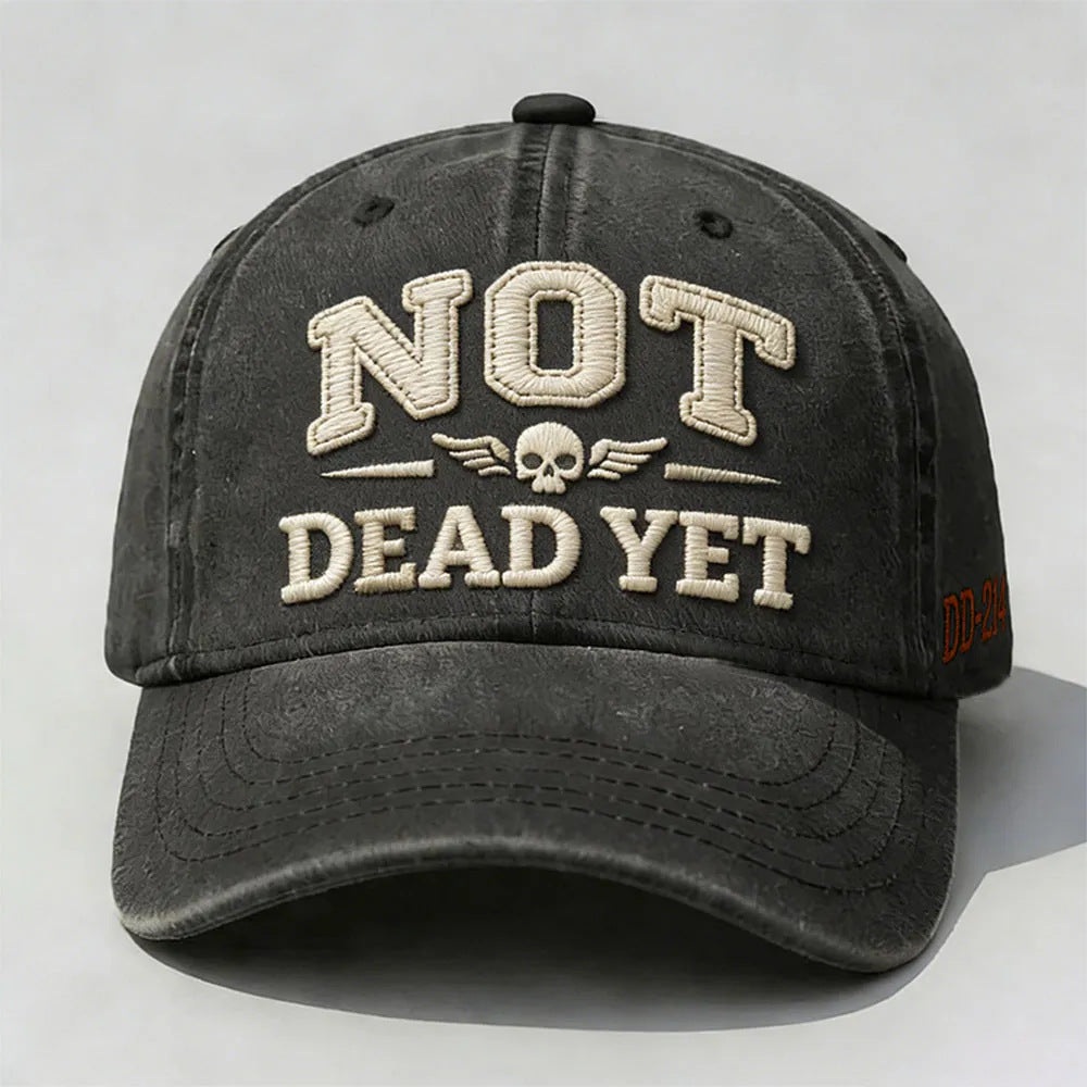 Cotton baseball cap with sun protection shown from a side angle, ideal for outdoor sports and everyday wear