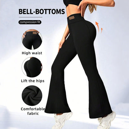 Women's high-waist yoga pants showing stretchy elastic waistband detail on slim fit active leggings for women