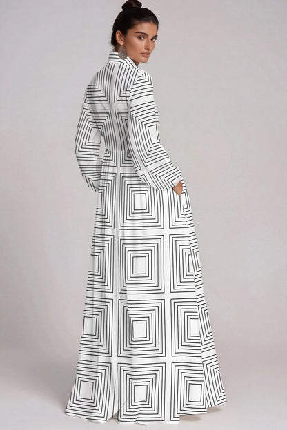 Fizza Ivory Garden Ruched Maxi Dress