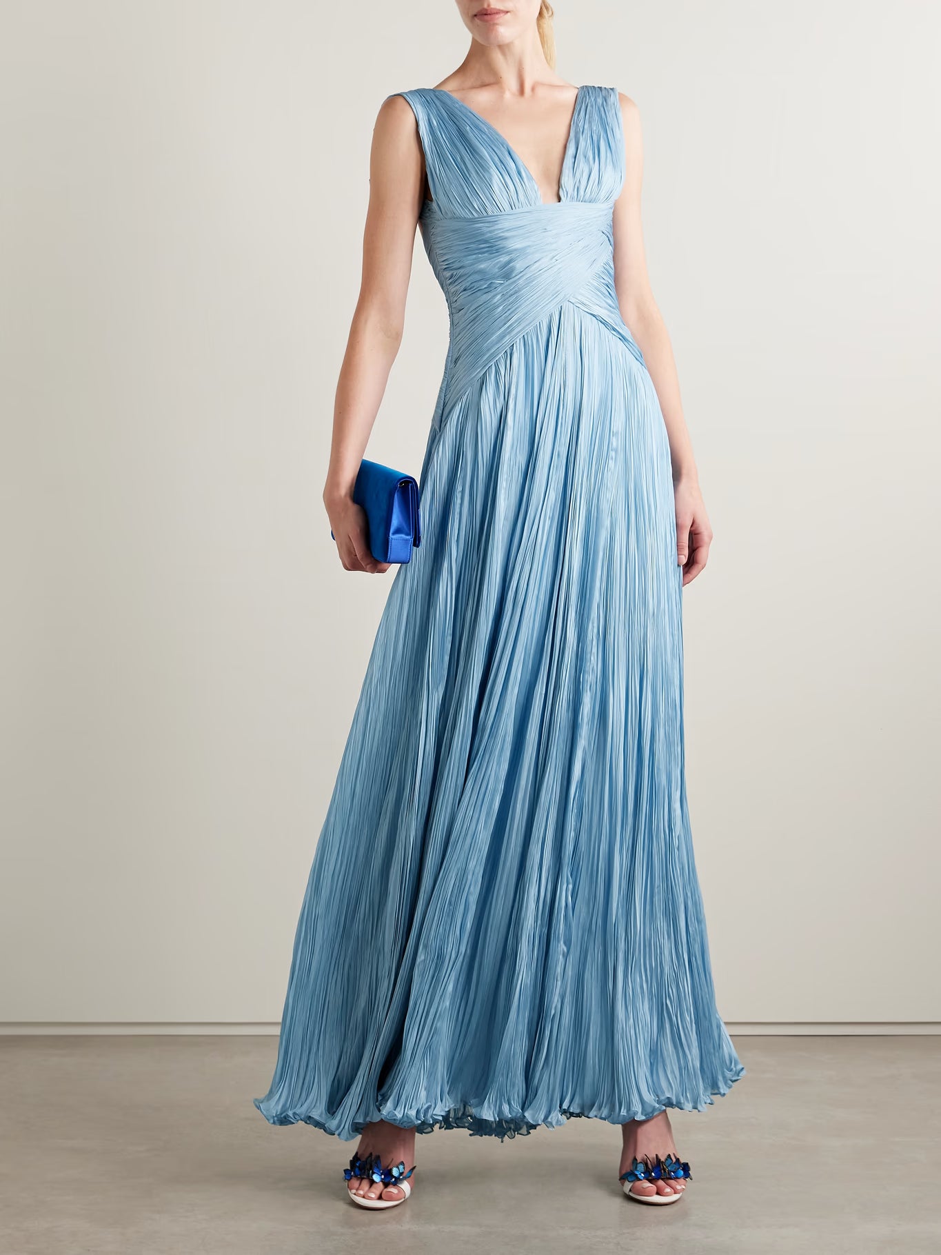 Celeste Maxi Dress Steel Blue, view 2