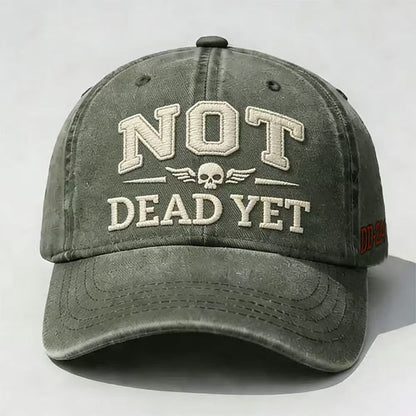 Cotton baseball cap with sun protection shown from a side angle, ideal for outdoor sports and everyday wear