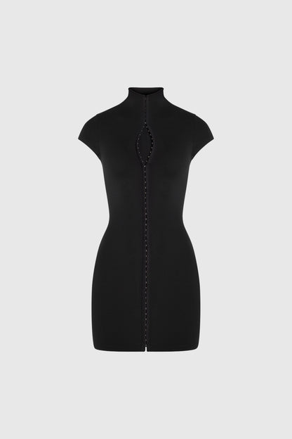 Dobromila Hook-Front Sculpting Mini Dress
