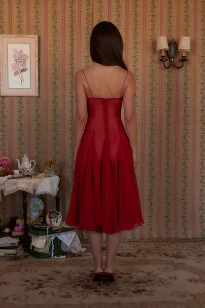 Valentina Dress in Red