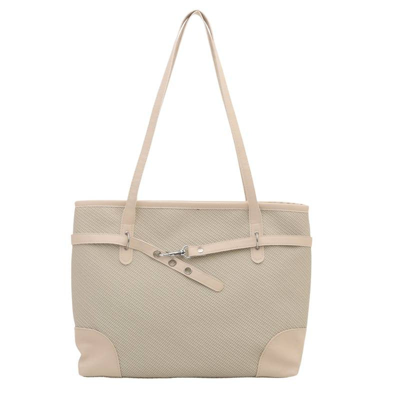 Retro patchwork bucket tote bag with colorful fabric panels, shown as a versatile everyday women's tote bag