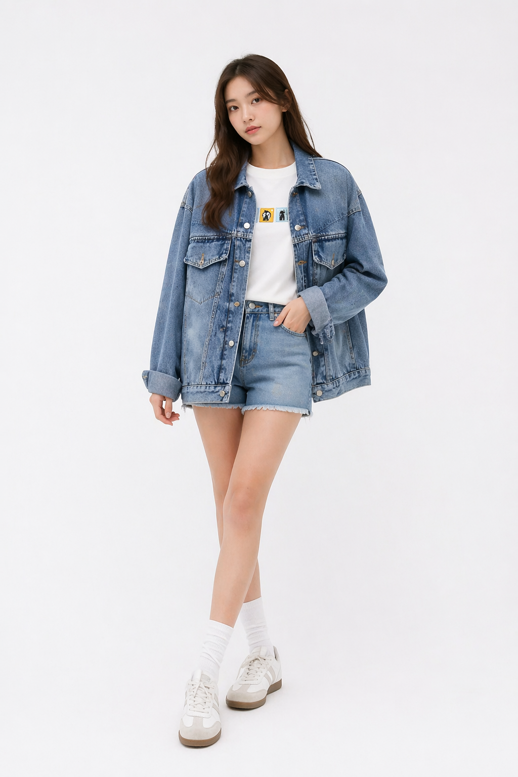Printed Denim Jacket