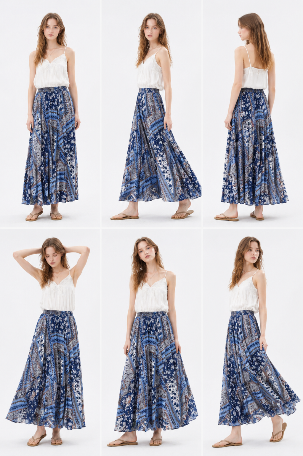 Floral Midi Skirt