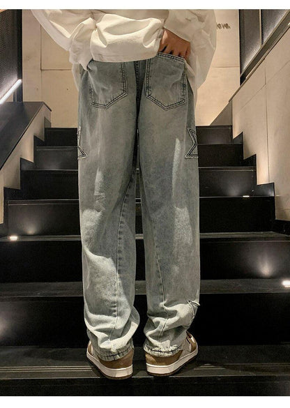 Y2K Embroidered Jeans