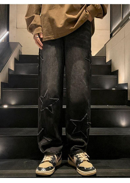 Y2K Embroidered Jeans