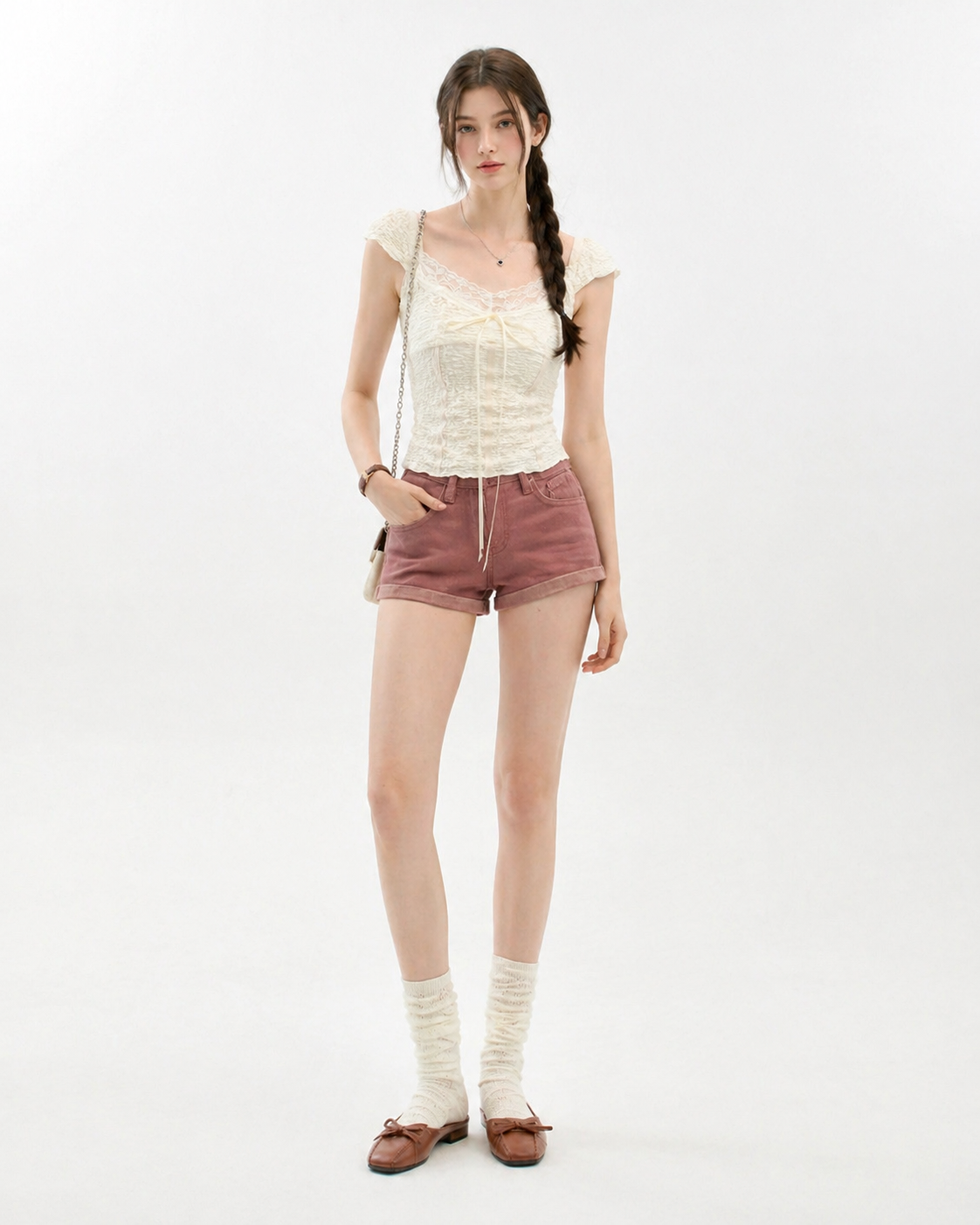 Lace Sleeveless Crop Top