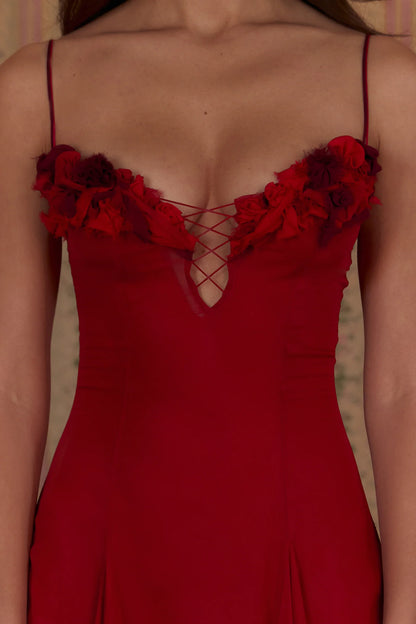Valentina Dress in Red