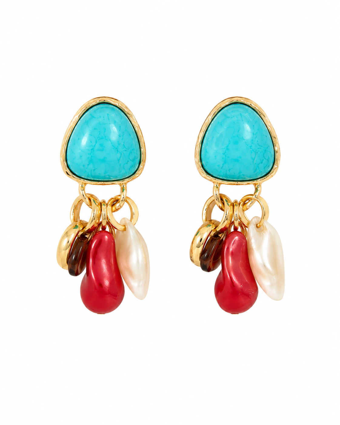 Marisol Multicolor Charm Drop Earrings, view 1