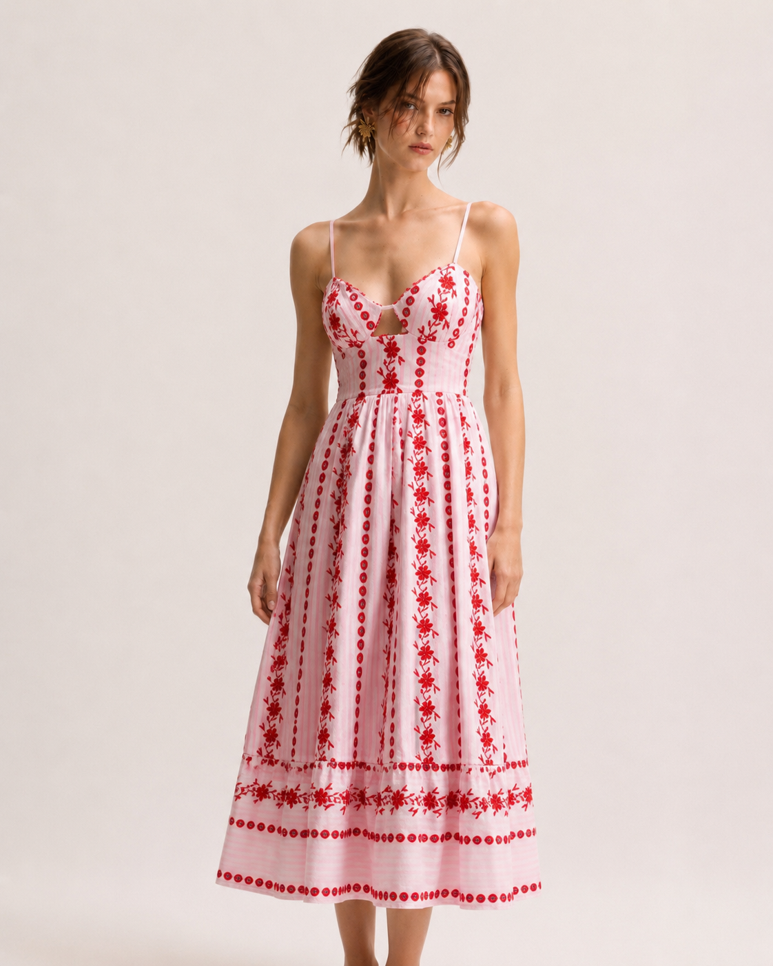 Sweetheart Floral Maxi Dress
