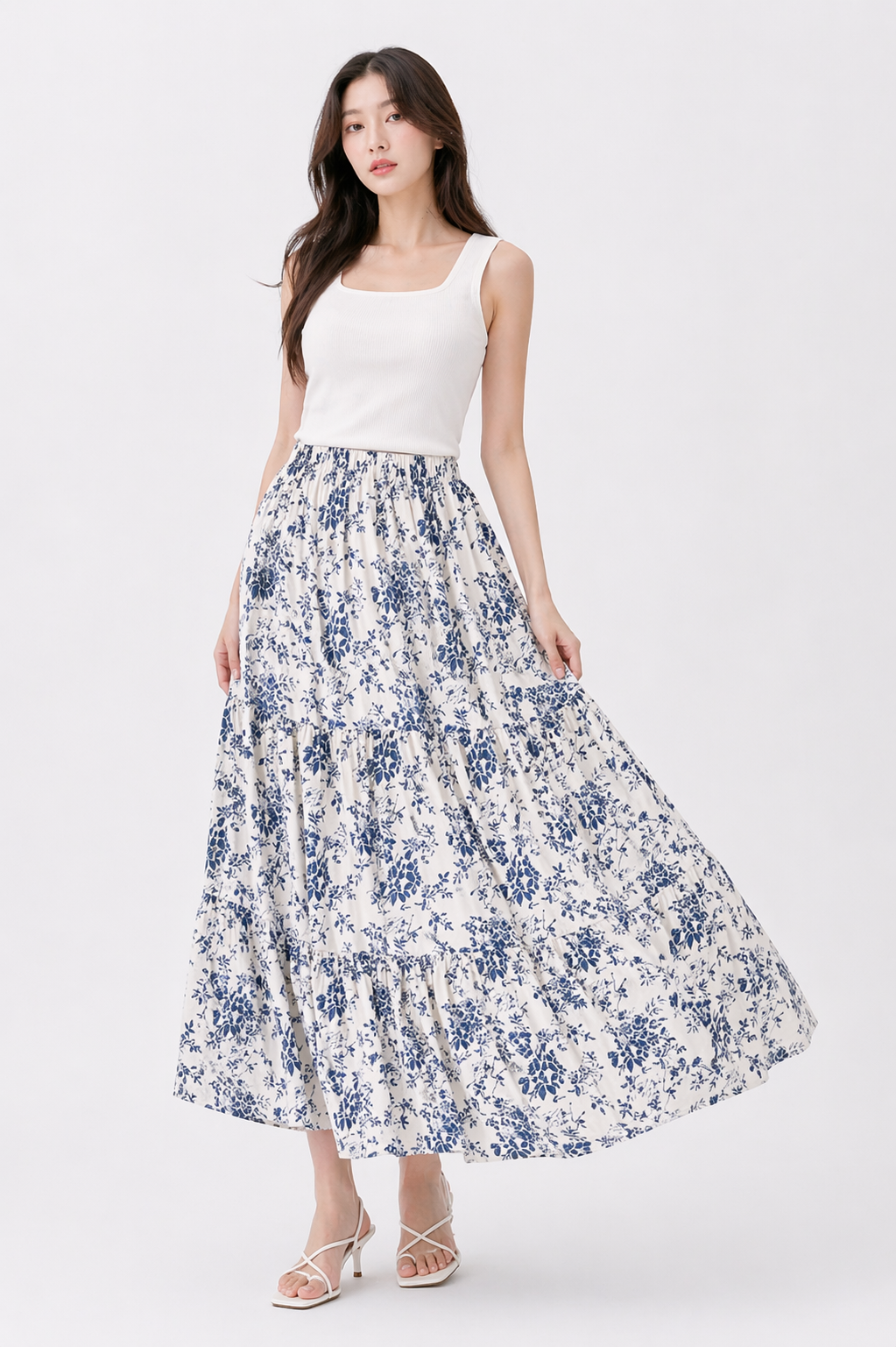Floral Midi Skirt