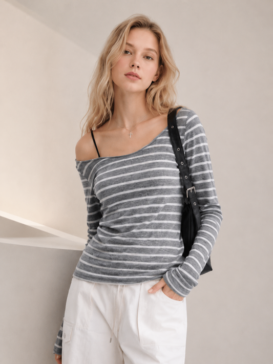 Striped Layered Long Sleeve Top