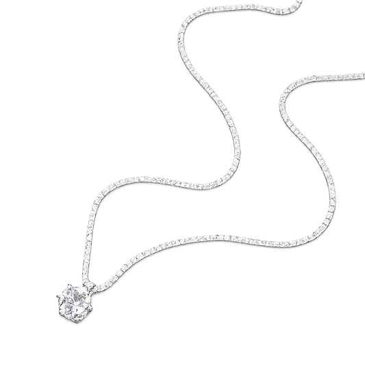 Six-Prong Moissanite Pendant Necklace