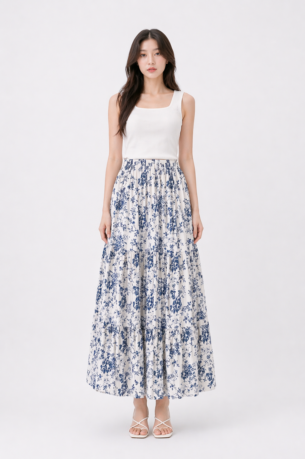 Floral Midi Skirt