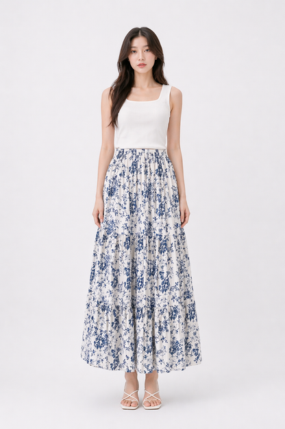 Floral Midi Skirt