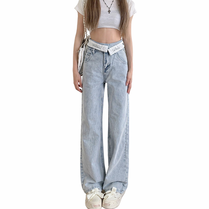 Wide Leg High-Waist Jeans