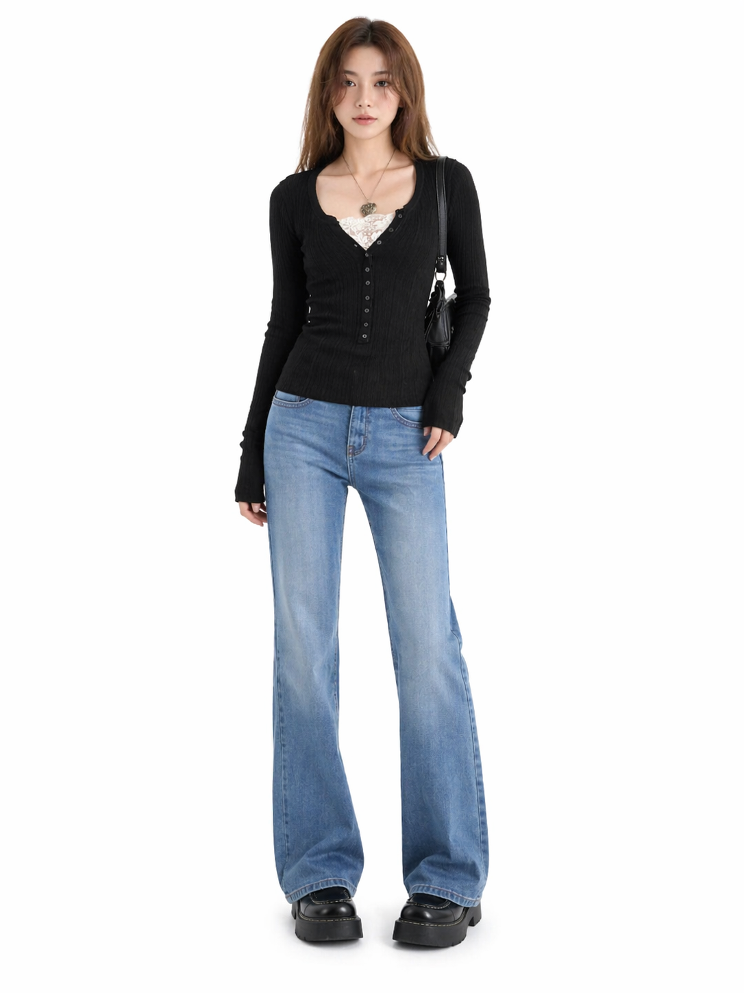 Color Block Knit Top