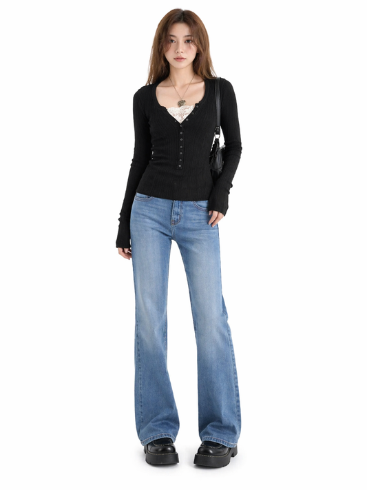 Color Block Knit Top
