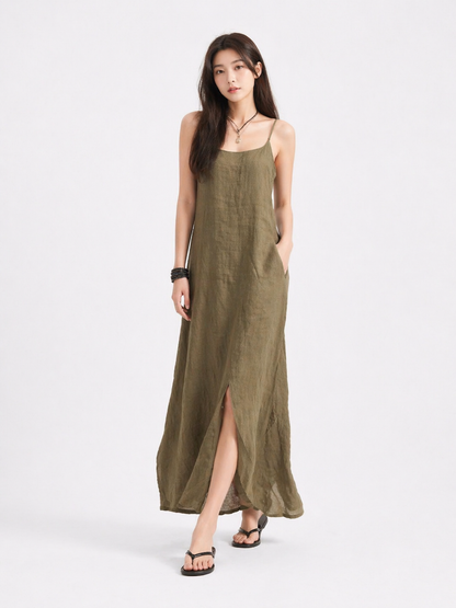 Loose Sleeveless Slip Dress