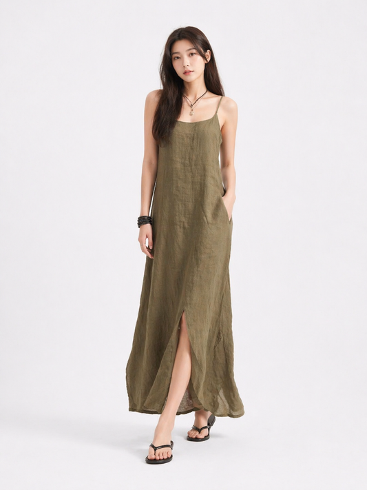 Loose Sleeveless Slip Dress