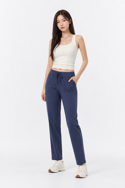 Drawstring Cropped Trousers