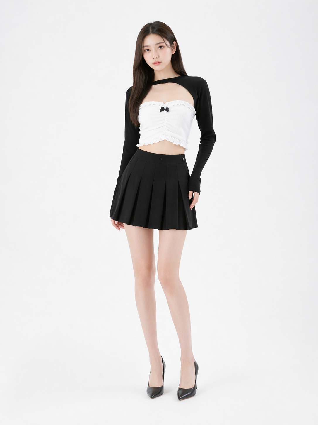 Bow Wrap Three-Piece Set
