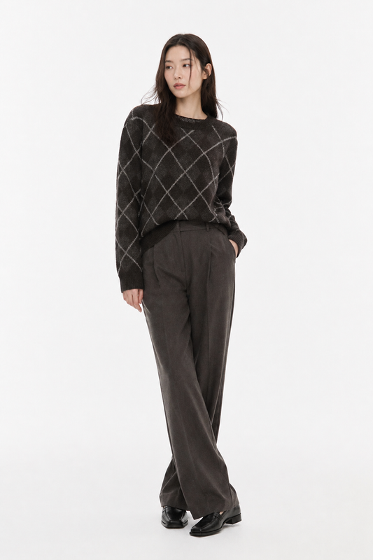 Diamond Knit Pullover