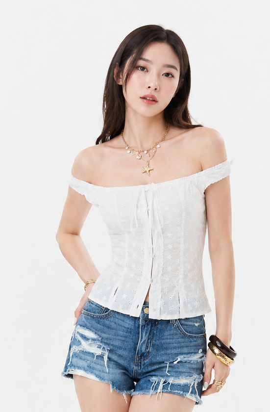 Lace Strappy Vacation Top