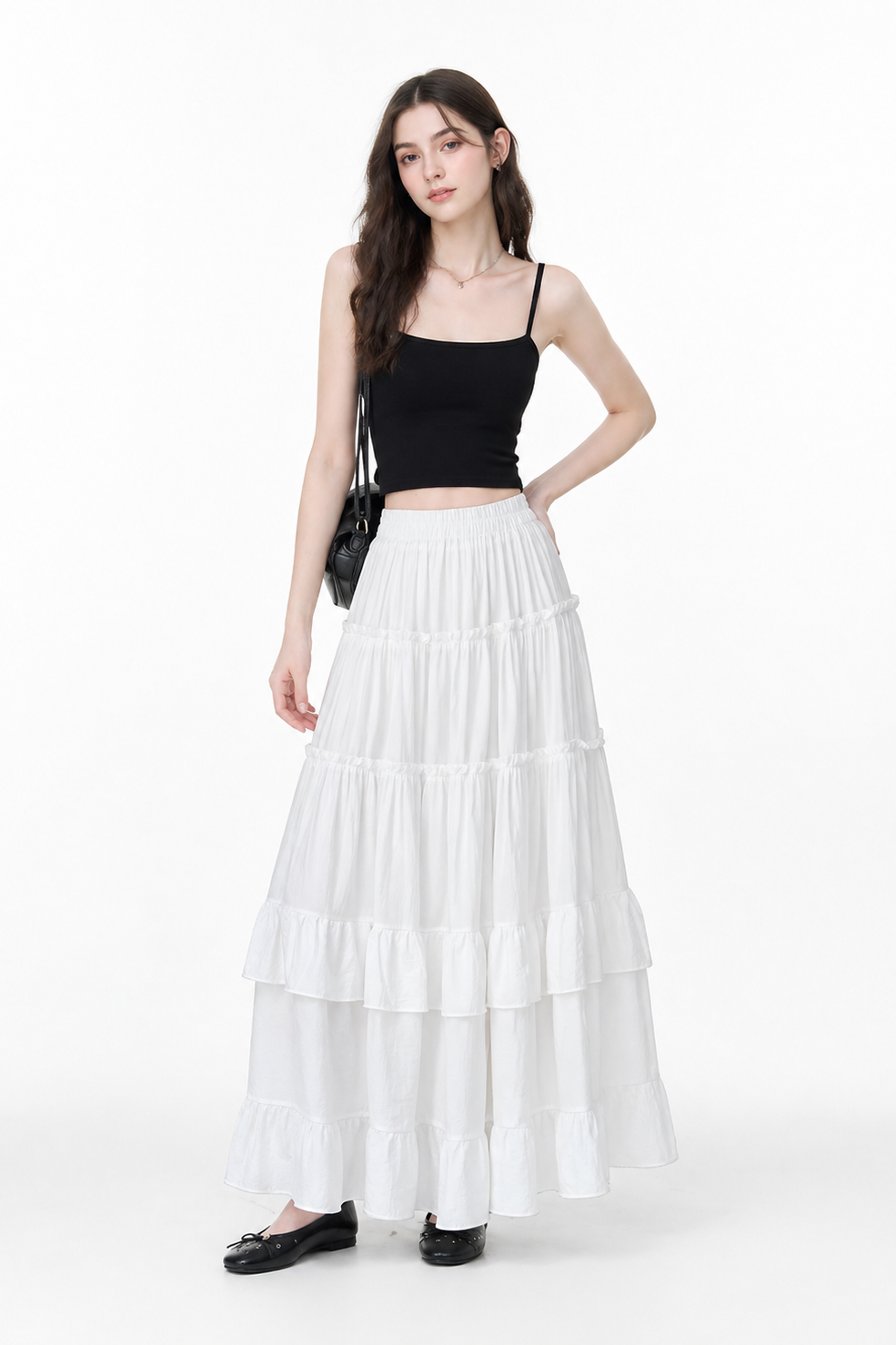 Embroidered Maxi Skirt