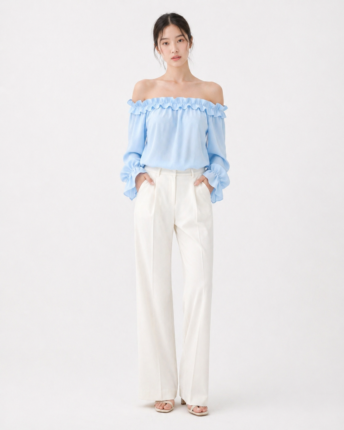 Ruffle Off-Shoulder Blouse