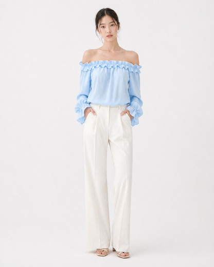 Ruffle Off-Shoulder Blouse